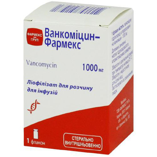 Ванкомицин-Фармекс раствор для инфузий 1000 мг